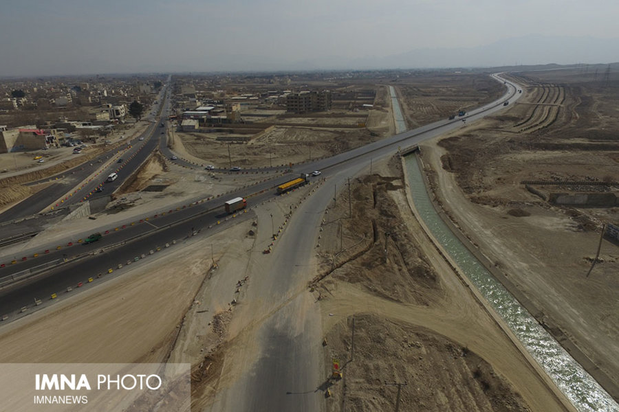 عکس های هوایی از تقاطع غیر هم سطح شهید بالائی