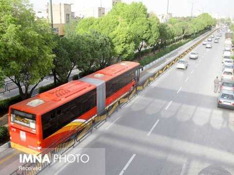 راه اندازی آزمایشی خط سوم BRT  اصفهان از خیابان جی تا میدان امام علی (ع)