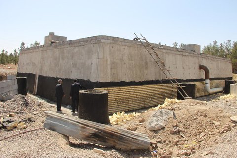 احداث منبع ذخیره آب ۳۵۰ مترمکعبی در شهر گوگد