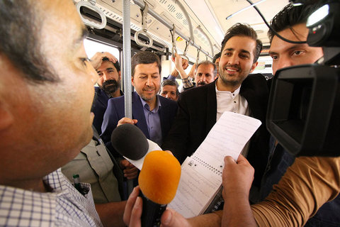 بهره برداری از سامانه اتوبوس تندروی اصفهان 