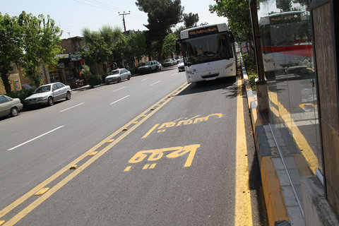 بهسازی مسیر ویژه بی آرتی خیابان شیرازی مشهد تا نیمه مردادماه