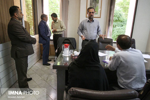public meeting with Isfahan mayor
