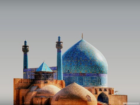 آغاز مرمت تزئینات ایوان گنبد خانه مسجد امام اصفهان