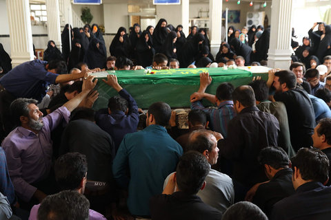 پیکر یک جانباز شهید در اصفهان تشییع شد