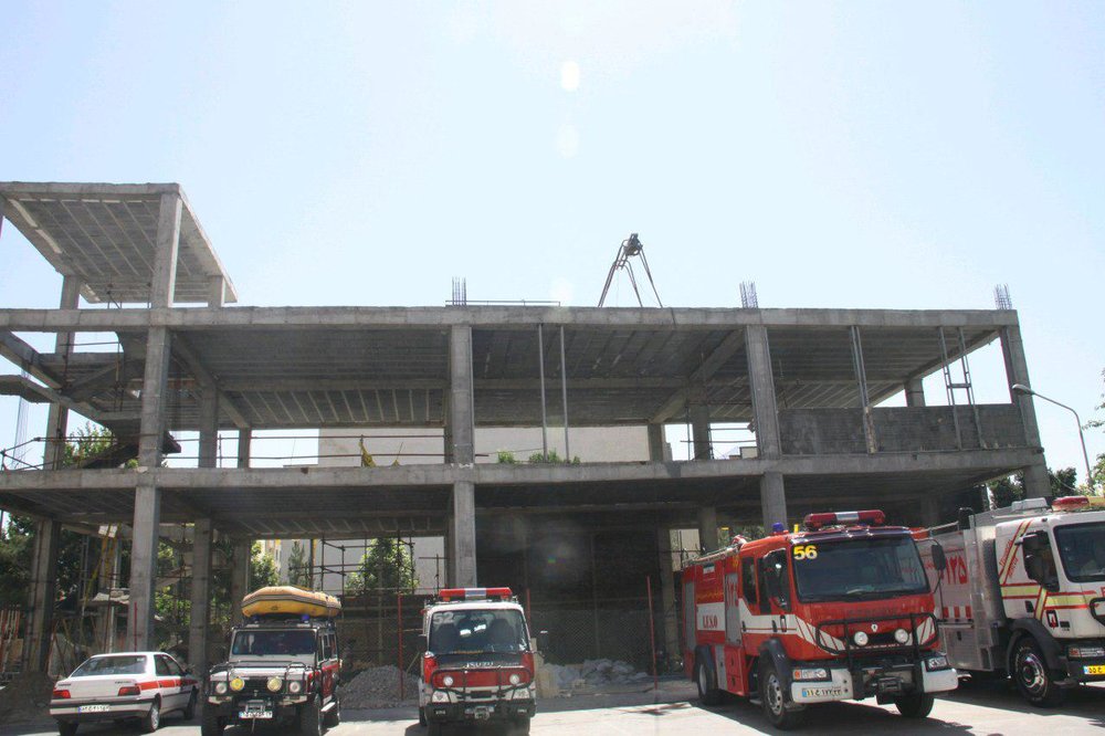 پیشرفت ۴۰ درصدی ساختمان آتش‌نشانی باقرآباد