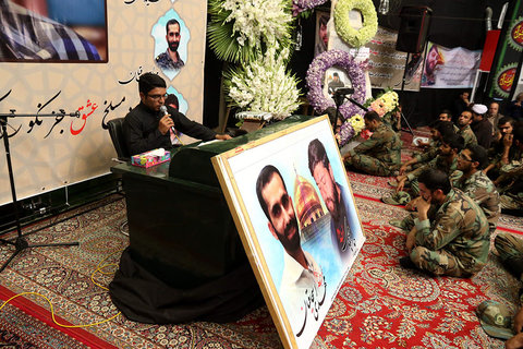 مراسم بزرگداشت شهید مدافع حرم جواد محمدی 