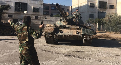 نفوذ ۱۳ کیلومتری ارتش سوریه در استان دیرالزور از محور السخنه