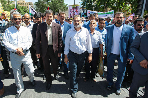 حضور شهردار ، معاونین و کارکنان مدیریت شهری اصفهان در راهپیمایی روز جهانی قدس