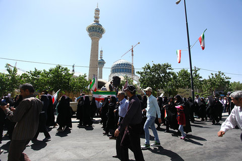 حضور مردم همیشه در صحنه اصفهان همراه با مسئولین در راهپیمایی روز جهانی قدس