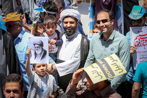 حضور کودکان در راهپیمایی روز جهانی قدس