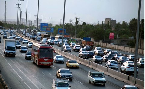 ترافیک در جاده‌های منتهی به شمال کشور/ بارش باران در ۷ استان