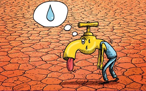 تابلوهای فرهنگ شهروندی صرفه جویی در مصرف آب را هشدار می دهد