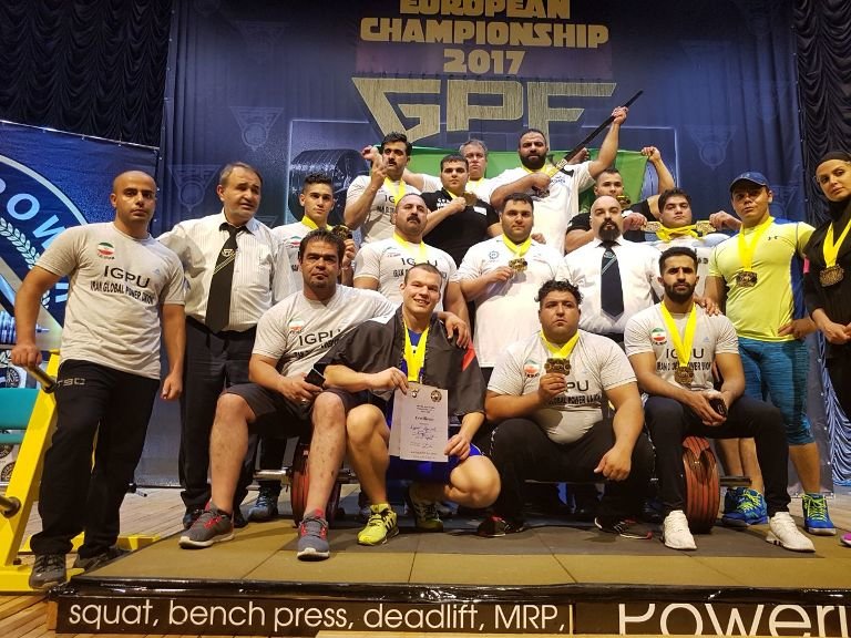 Iran's powerlifting team ranks first in Ukraine