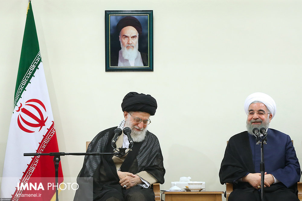 Rouhani and his cabinet members meet Supreme Leader