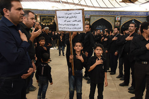 عزاداران حسینی در روز تاسوعا - حسینیه هارونیه