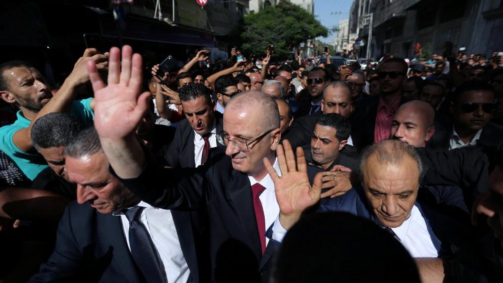 نخست‎‌وزیر تشکیلات خودگردان به غزه رفته است