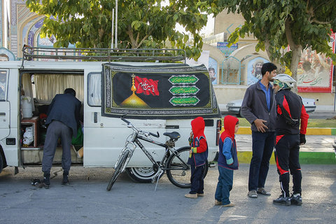 کارون دوچرخه سواران کربلا بمناسبت اربعین حسینی در نجف آباد