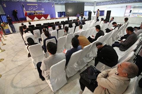 نشست خبری سخنگوی سازمان انرژی اتمی در نمایشگاه مطبوعات