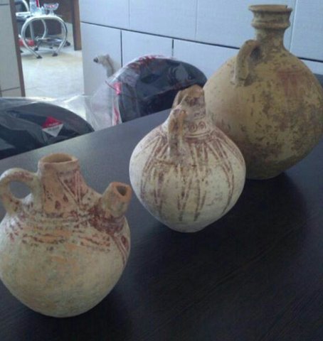کشف اشیاء تاریخی متعلق به هزاره اول قبل از میلاد در شهرستان مبارکه