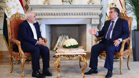 ظریف و رئیس جمهور تاجیکستان برای بهبود و افزایش روابط گفتگو کردند