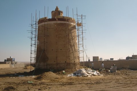 بازسازی برج کبوتر دنارت به نیمه رسید