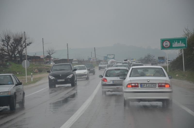 وضعیت راه‌های کشور؛ بارش برف و باران در جاده‌ها