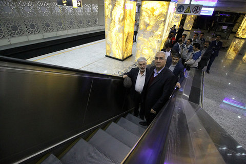 بازدید شهردار اصفهان از پروژه مترو-ایستگاه میدان آزادی