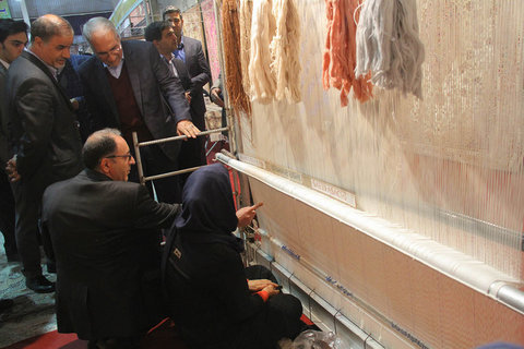  بازدید شهردار اصفهان از بیستمین نمایشگاه فرش دستبافت 