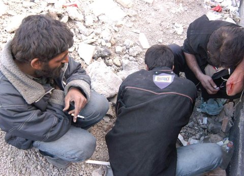 پاکسازی نقاط آلوده به معتادان در شاهین‌شهر