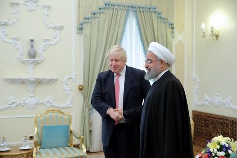 وزیر خارجه انگلیس باحسن روحانی دیدار کرد