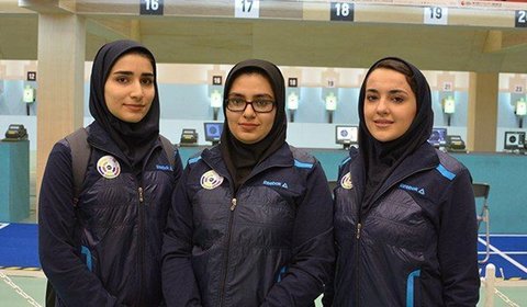 Iran's Female Athletes Snatch Gold Medal in Asian Airgun Championships