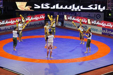 مراسم افتتاحیه مسابقات کشتی فرنگی جام باشگاه‌های جهان در اصفهان