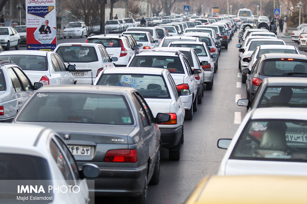 آخرین وضعیت ترافیکی خیابان‌های کلانشهر اصفهان