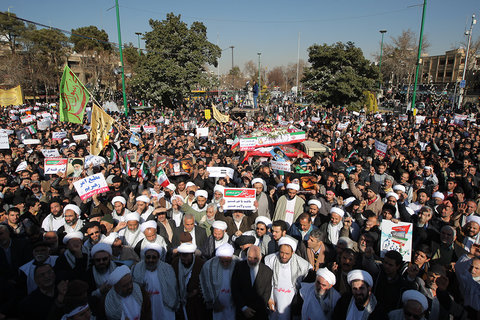 راهپیمایی مردم شهید پرور اصفهان، در محکومیت اغتشاشات اخیر