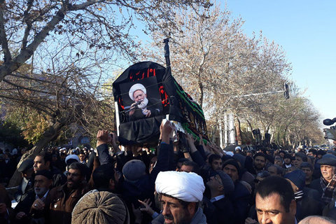 پیکر حجت الاسلام مظاهری به خاک سپرده شد 