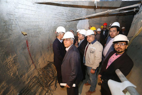 بازدید معاون عمرانی وزیر کشور از پروژه خط یک مترو