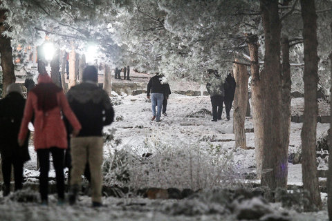 بارش برف زمستانی در اصفهان