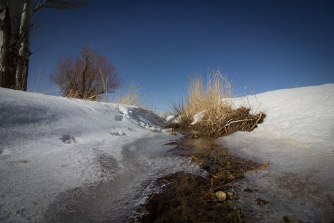 طبیعت زمستانی روستای روستای خویگان علیا و ازنه