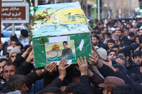 تشییع و خاکسپاری شهید مدافع حرم" اسماعیل سروری"