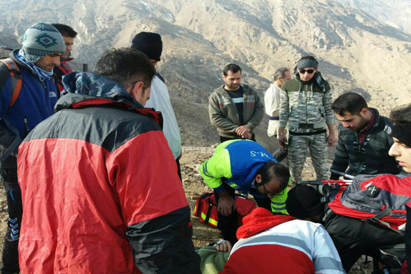 نجات کوهنوردان جوان از ارتفاعات دراک