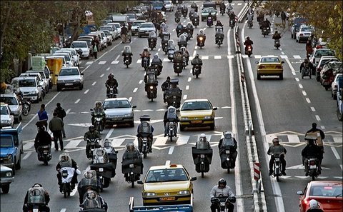 کاهش فوت موتورسواران تهرانی پس از اجرای طرح موتوریار