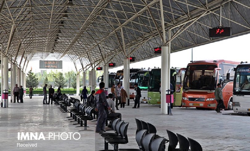 جابه‌جایی بیش از ۷ هزار مسافر از طریق پایانه‌های مسافربری اصفهان در روز ۱۳ به در