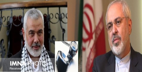 ظریف بر حمایت ایران از مقاومت مردم فلسطین تاکید کرد