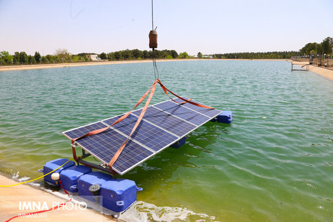 عملیات اجرایی ساخت اولین نیروگاه خورشیدی شناور بر آب کشور