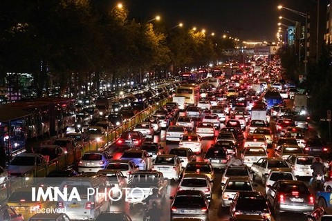 بار ترافیک در ورود به شهر اصفهان سنگین است