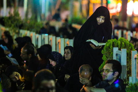 مراسم شب 23 رمضان در گلستان شهدا
