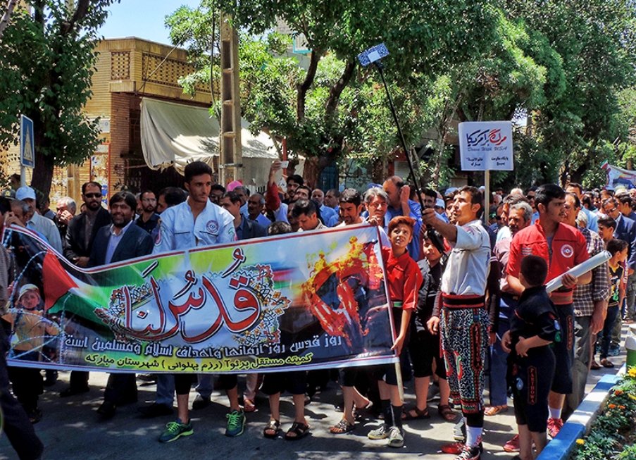 راهپیمایی روز قدس در ۶ شهر شهرستان مبارکه برگزار شد