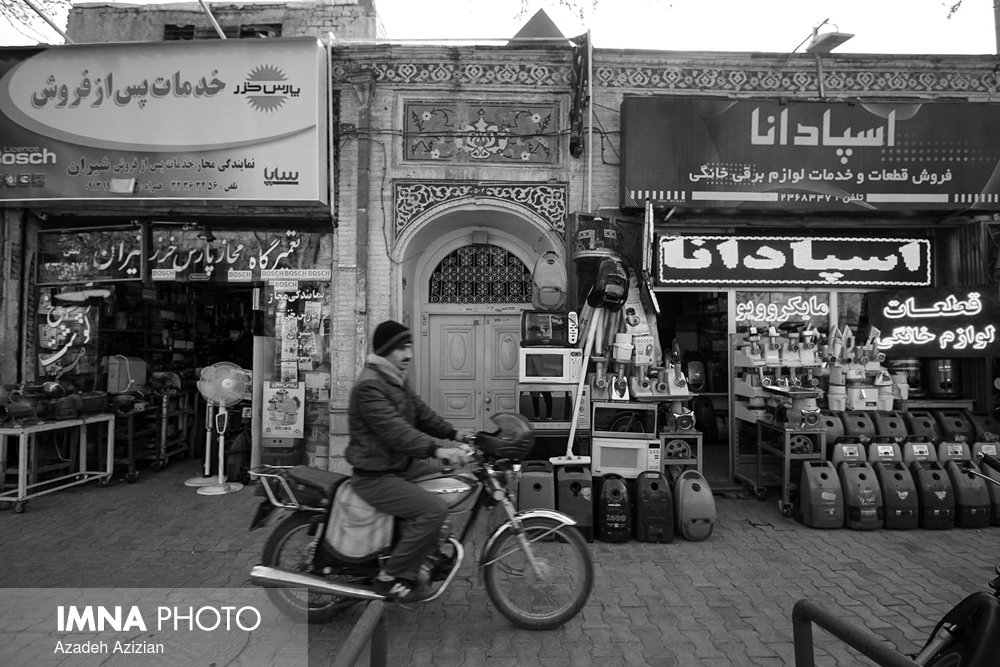 Taleghani Street in a grey glance