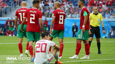 دیدار تیم های ملی ایران و مراکش