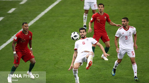 دیدار تیم‌های ایران و پرتغال